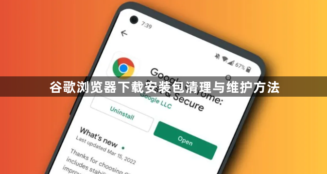 谷歌浏览器下载安装包清理与维护方法1