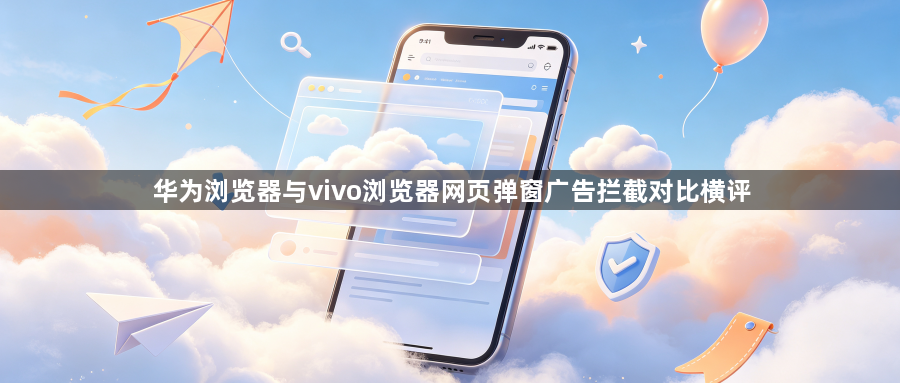 华为浏览器与vivo浏览器网页弹窗广告拦截对比横评1