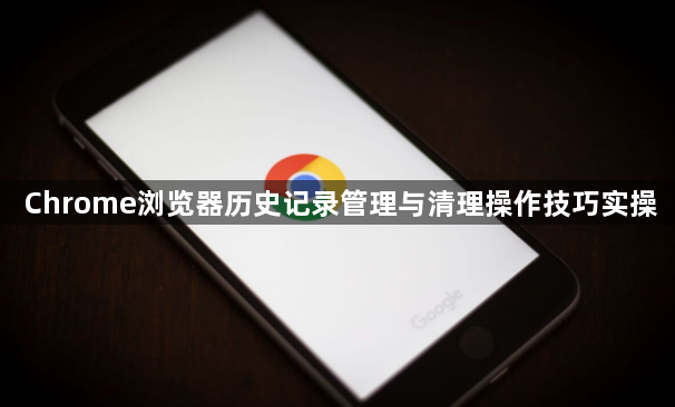Chrome浏览器历史记录管理与清理操作技巧实操1