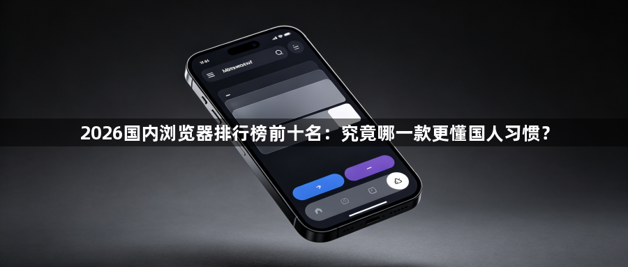 2026国内浏览器排行榜前十名:究竟哪一款更懂国人习惯?1