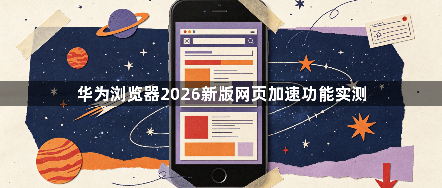 华为浏览器2026新版网页加速功能实测1