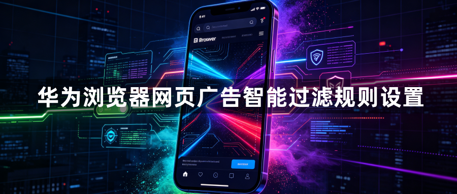 华为浏览器网页广告智能过滤规则设置1