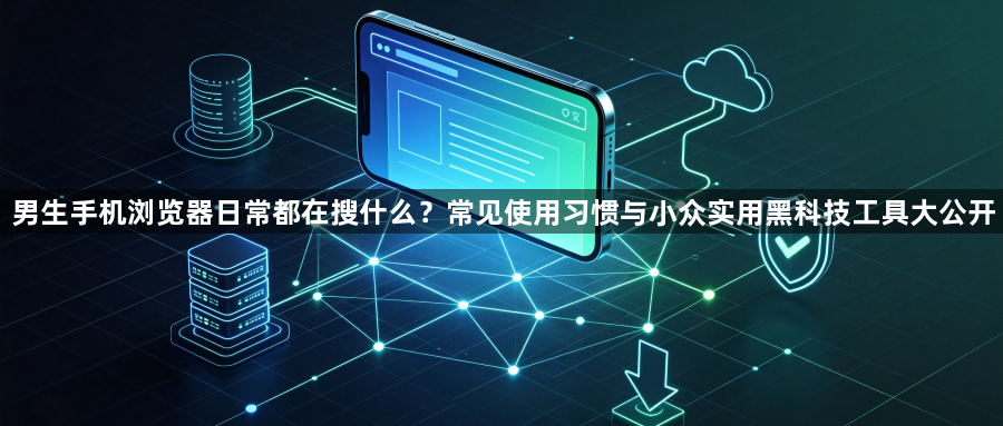 男生手机浏览器日常都在搜什么?常见使用习惯与小众实用黑科技工具大公开1