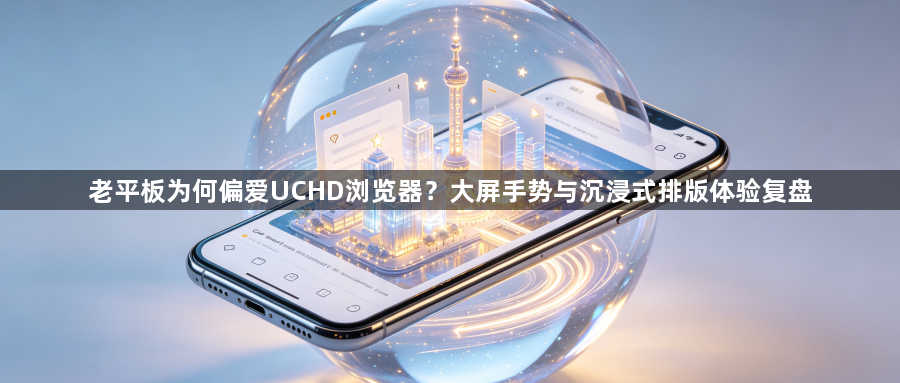 老平板为何偏爱UCHD浏览器?大屏手势与沉浸式排版体验复盘1