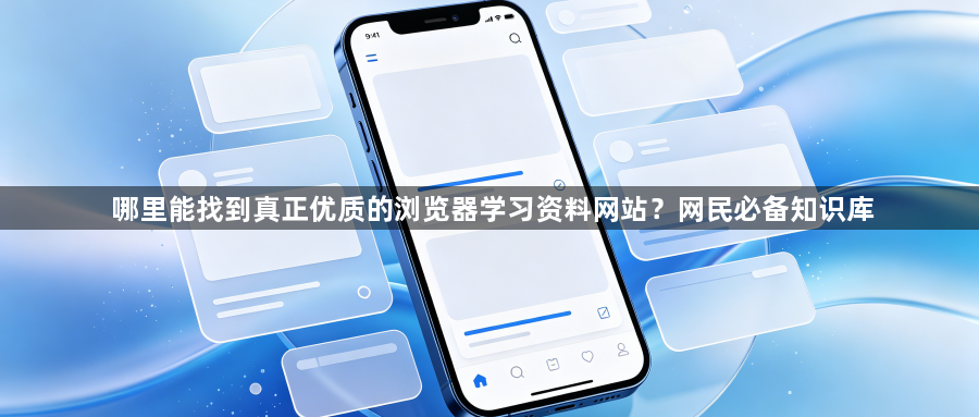 哪里能找到真正优质的浏览器学习资料网站?网民必备知识库1