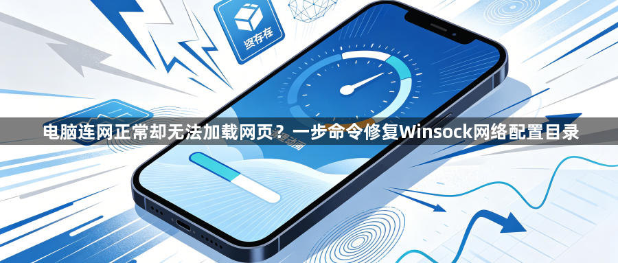 电脑连网正常却无法加载网页？一步命令修复Winsock网络配置目录1