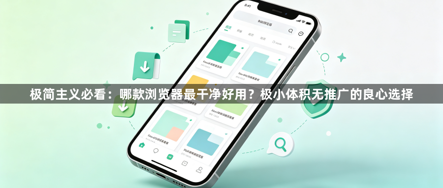 极简主义必看:哪款浏览器最干净好用?极小体积无推广的良心选择1