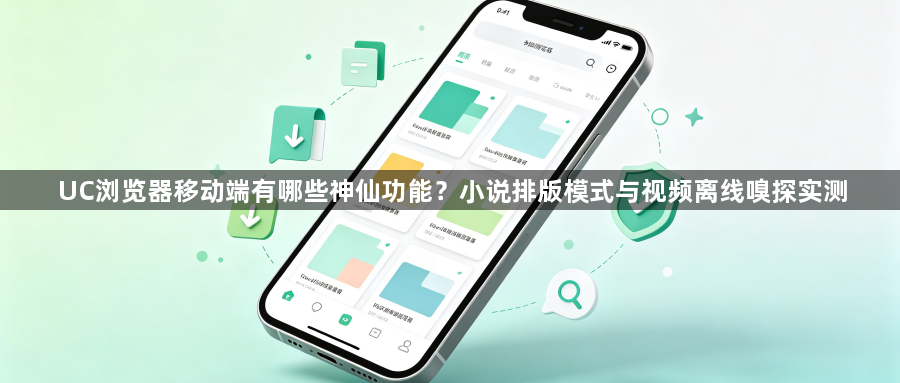 UC浏览器移动端有哪些神仙功能？小说排版模式与视频离线嗅探实测1