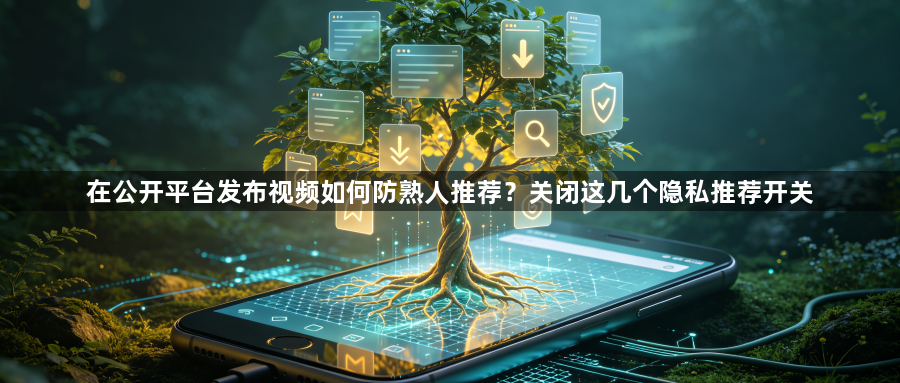 在公开平台发布视频如何防熟人推荐？关闭这几个隐私推荐开关1
