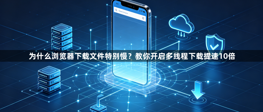 为什么浏览器下载文件特别慢?教你开启多线程下载提速10倍1