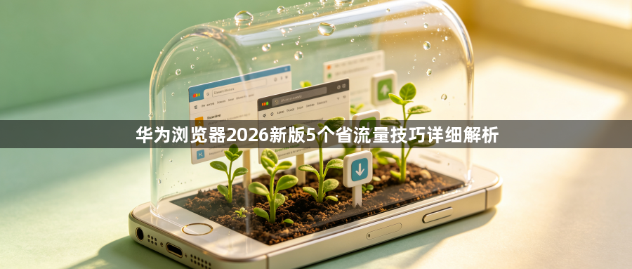 华为浏览器2026新版5个省流量技巧详细解析1