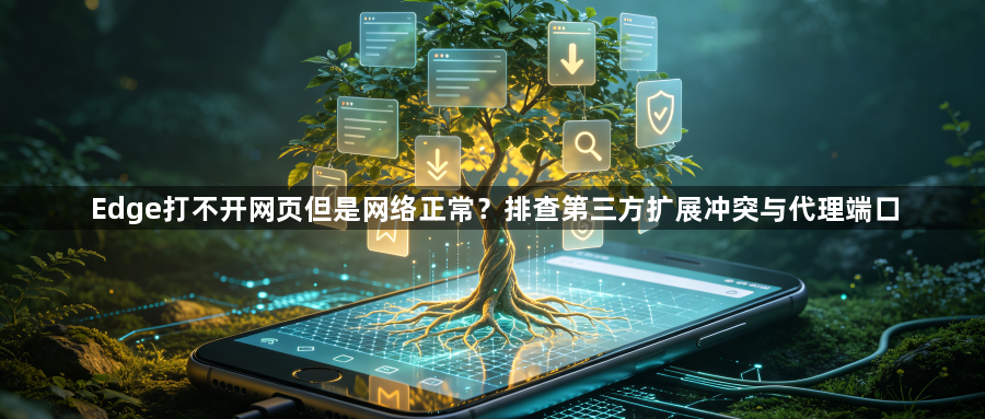 Edge打不开网页但是网络正常?排查第三方扩展冲突与代理端口1