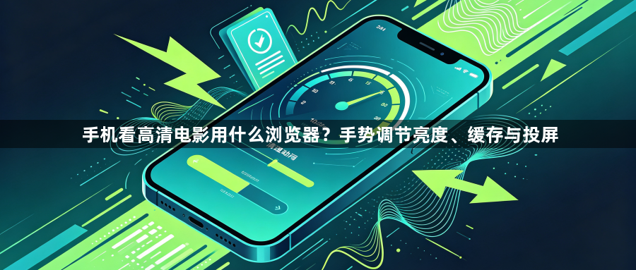 手机看高清电影用什么浏览器?手势调节亮度、缓存与投屏1