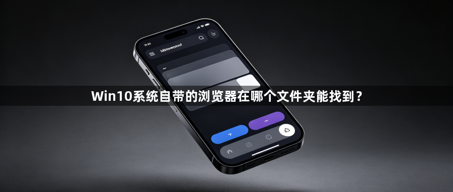 Win10系统自带的浏览器在哪个文件夹能找到?1